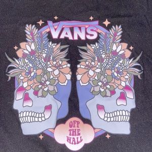 SOLD - Vans off the wall Skull crop top